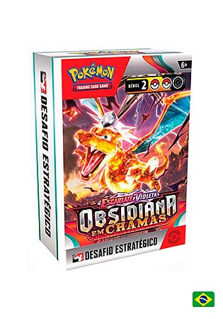 Kit Desafio Estratégico - Pokémon - Escarlate e Violeta 3 Obsidiana Em Chamas