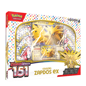 Box Pokémon Coleção 151 Zapdos EX