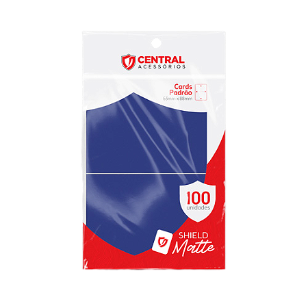 Central Shield – Matte: Azul Marinho
