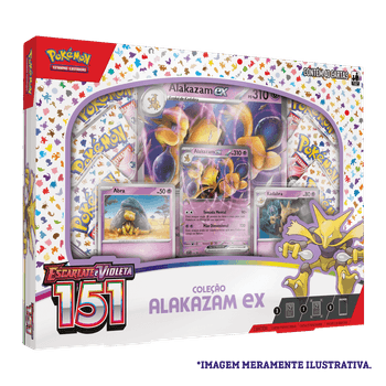 Box Pokémon Coleção 151 Alakazam EX
