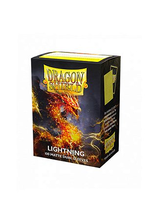 Dragon Shield - Dual Matte - Lightning (Amarelo) (100 unidades)
