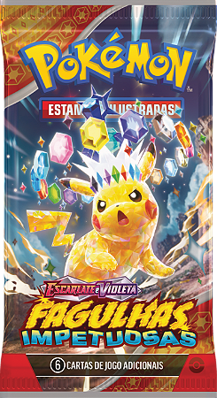 Booster Avulso Pokemon - Escarlate e Violeta 8 Fagulhas Impetuosas