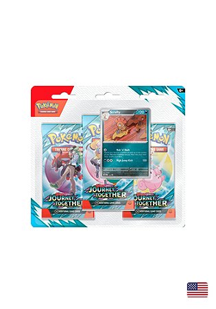 Blister Triplo Escarlate e Violeta 9 - Amigos de Jornada - Scrafty ou Yanmega - Inglês