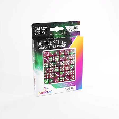 Gamegenic: Galaxy Series - D6 Dice Set 12 mm - 36 unidades