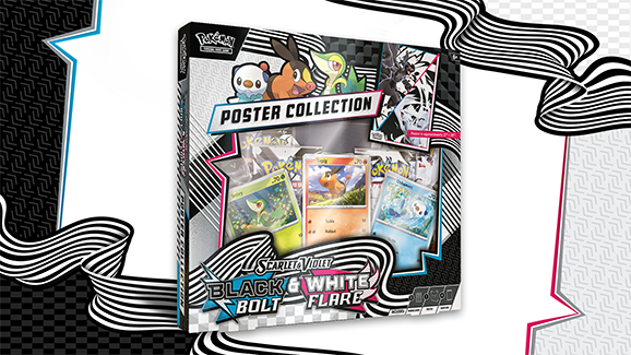 Pokémon TCG: Scarlet & Violet - Black Bolt & White Flare - Unova Poster Collection - Inglês