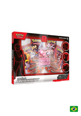 Pokémon TCG - Box Coleção Ex Equipe Rocket - Mewtwo, Nidoking ou Persian