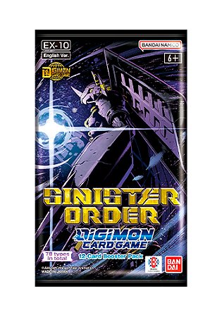 Booster Avulso - Digimon Card Game - EX10 - Sinister Order