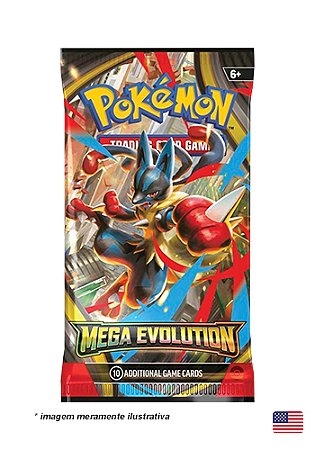 Booster Avulso Pokemon TCG - Megaevolution - Inglês