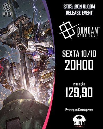Evento de Lançamento - Gundam Card Game 10/10 - 20h00  - Iron Bloom [ST05]