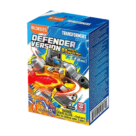 Blokees Transformers Defender Versão 03 Heavy Metal War - Caixa Surpresa 1 unidade