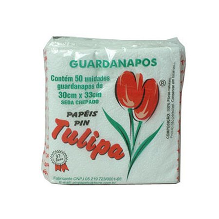 GUARDANAPO (TULIPA) 30X33 G PCT C/50fls