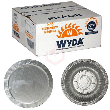 TAMPA ALUMINIZADA (MARMITEX ALUM MAQ No.7, No.8, No.9) C/100un