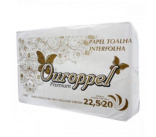 PAPEL INTERFOLHADO 2D (100% VIRGEM) PCT C/1.000fls (OUROPPEL)