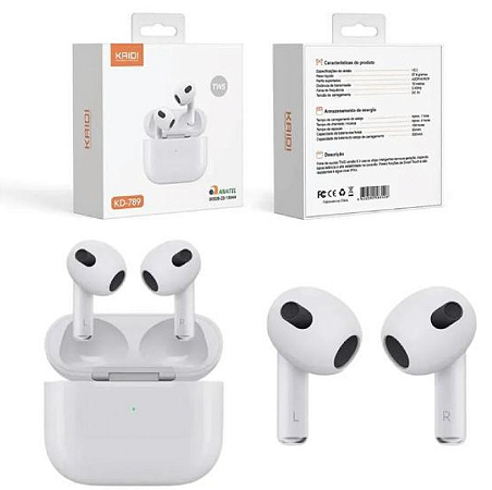 Fone Bluetooth Kaidi Tws KD-789