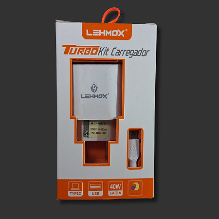 Carregador turbo USB-C 40W - LEMOX