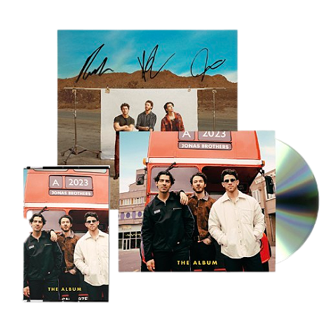Kit Jonas Brothers - The Album - Capa exclusiva UK (com autógrafo)