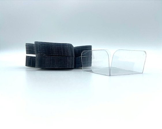 Forminha Acetato Transparente Aba Reta (100un)