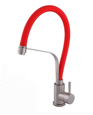 Torneira de Silicone Cozinha Inox Escovado
