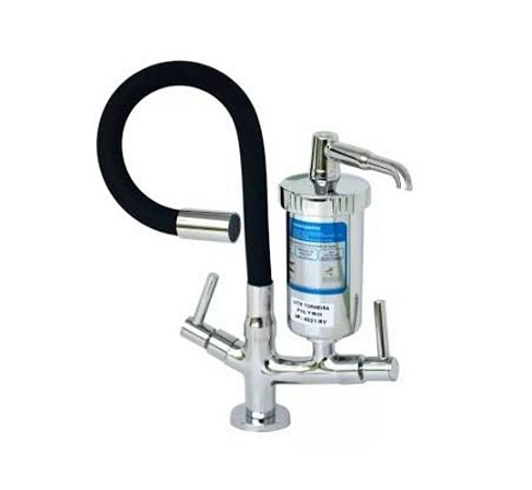 Torneira Silicone Flexivel Com Filtro Mesa 1/4v