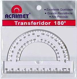 Transferidor 180graus Escolar 551.0 - EZEMPLOS