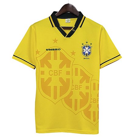 Camisa Retro Seleção Brasil 1994 Umbro - Zeus Store