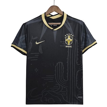 Camisa Seleção Brasil Preta Concept Edition - Zeus Store