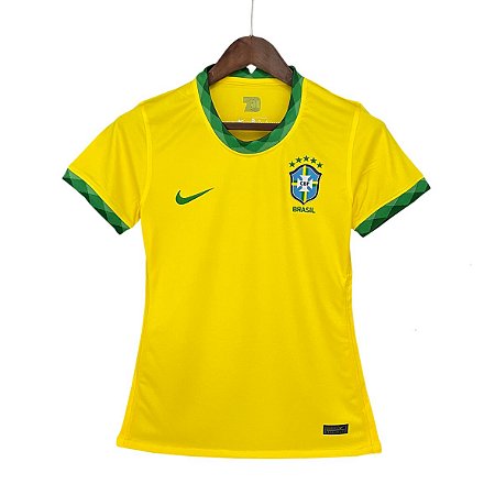 Camisa Feminina Seleção Brasil Amarela 21/22 Nike - Zeus Store