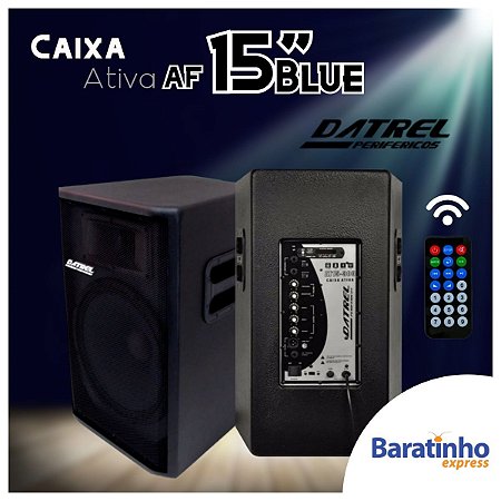 Caixa de Som Ativo Af 15" Blue 300 Watts 127V/220V Datrel