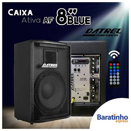 Caixa de Som Ativo Af 8" Blue 150 Watts 127V/220V Datrel