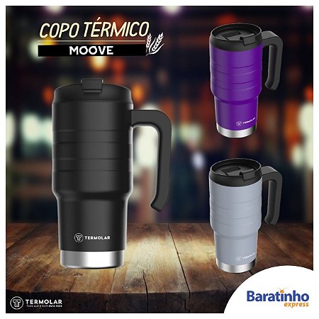 Copo Térmico 590ml Com Tampa Moovie Cerveja Café Termolar