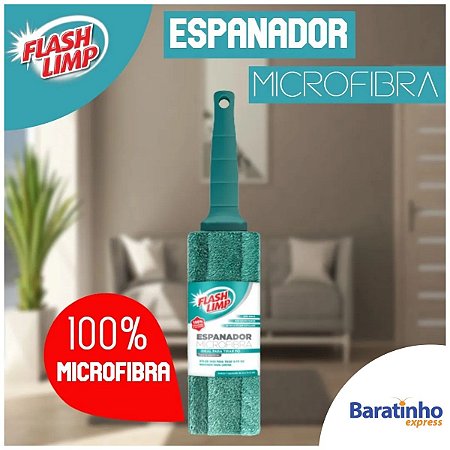 Espanador Microfibra Limpeza Geral Tira Pó Flash Limp