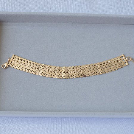 Pulseira Textura Ouro