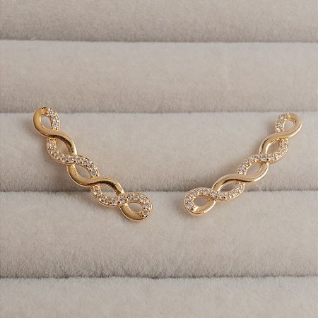 Brinco Ear Cuff Infinito