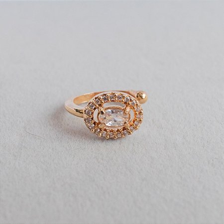 Piercing Fake Ouro Zircônia