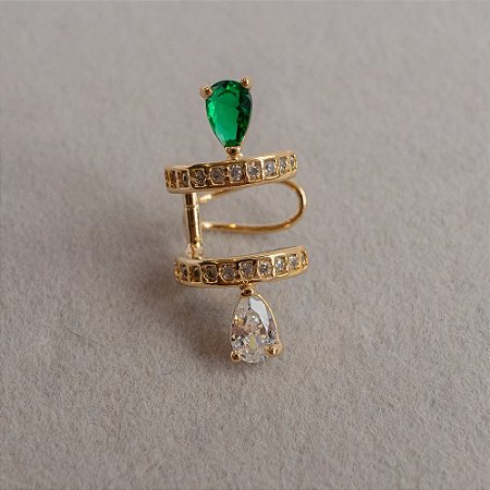 Piercing Fake Esmeralda e Cristal