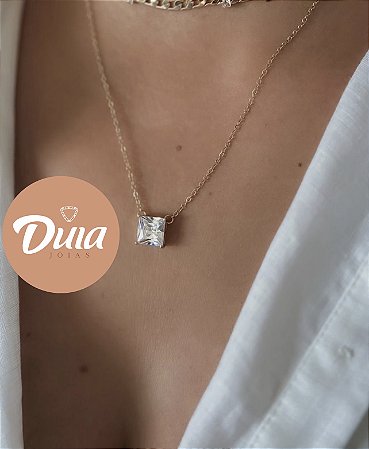 Colar Zircônia Branca