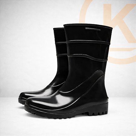Bota De Pvc Galocha Preta Bracol - Antiderrapante Ipermeável CA 37456
