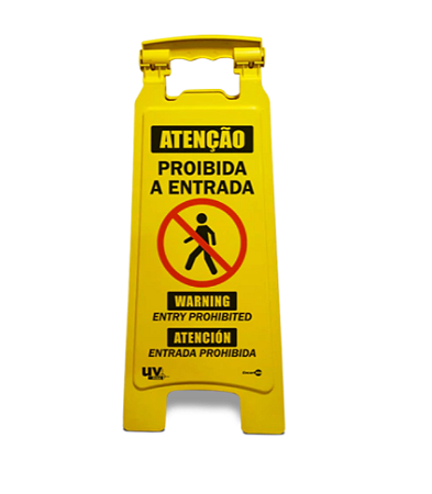 Cavalete Dobrável - Atenção Proibida a Entrada CD15