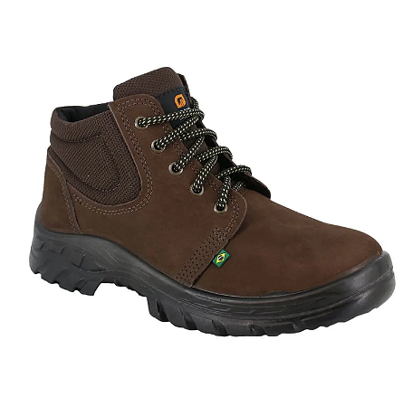 Bota Adventure De Segurança primavera café Bico PVC