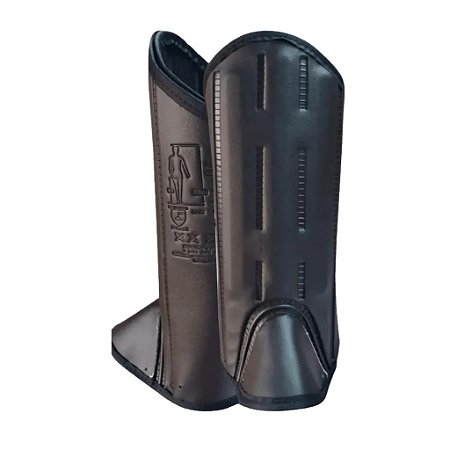 Perneira Bidim Velcro e Engate 3 Talas Proteção Picada Cobra