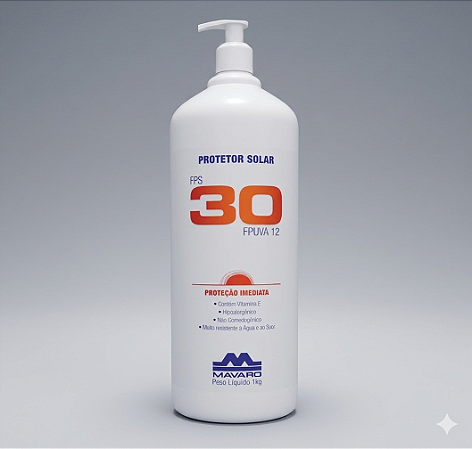 Protetor Solar Fps 30 Bloqueador Mavaro 1kg Não Oleoso Epi