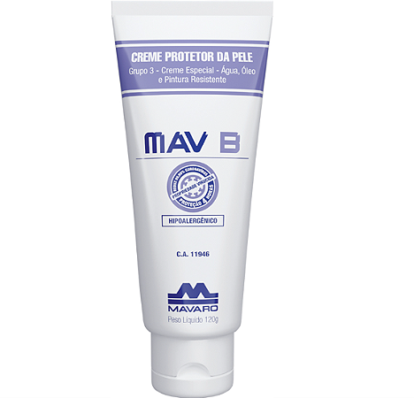 Creme Protetor De Pele Antibactericida Mav B 120 gr