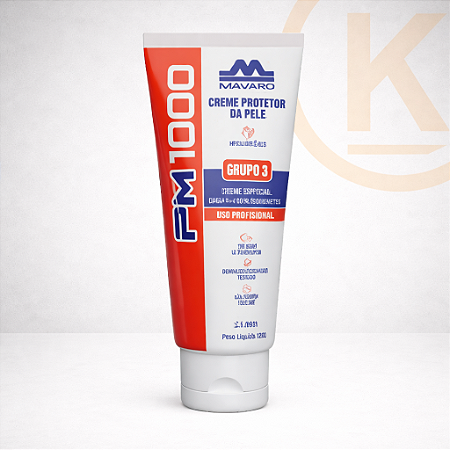 Creme Protetor para as Mãos PM 1000 120g Mavaro Uso Profissional - Grupo 3