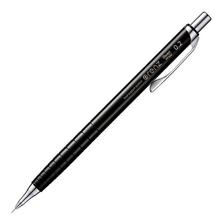 Lapiseira Tecnica Orenz Pentel PP502 0,2mm - Preta