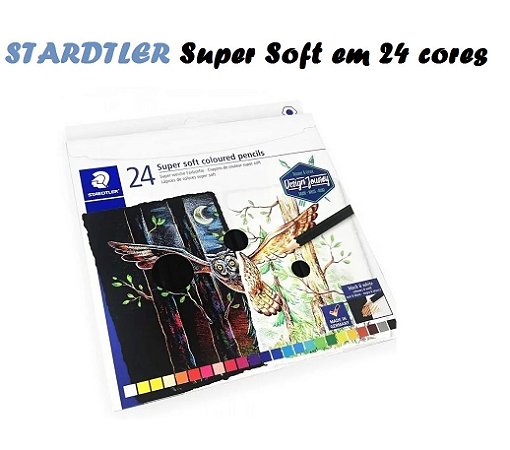 Estojo Lápis De Cor Staedtler Super Soft 24 Cores