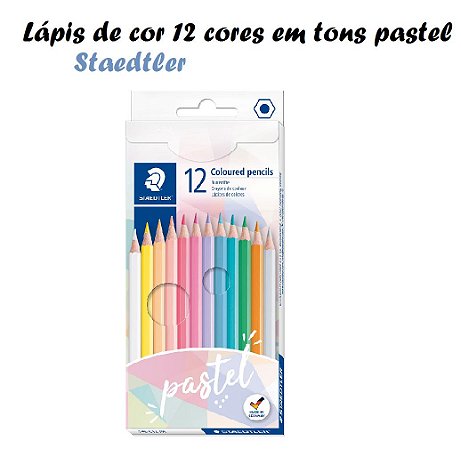 Lápis De Cor Estojo C/12 Cores Pastel Staedtler