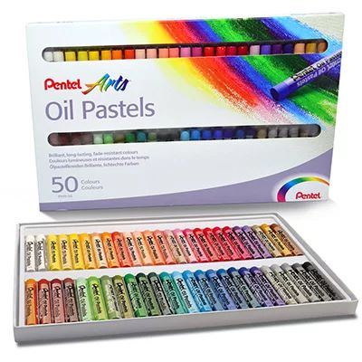 Giz Pastel Oleoso Pentel 50 Cores PHN-50