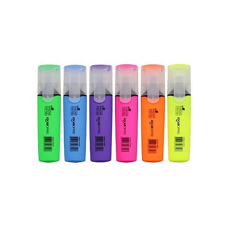 Caneta Marca Texto Jocar Neon Fever - C/6 Cores