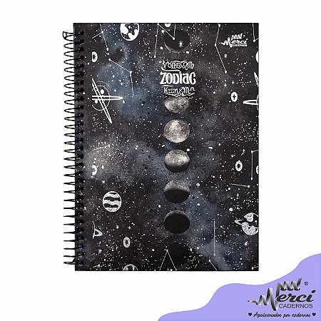 Caderno Esp. Colegial 1 matéria 80 Fls Zodiac Merci Capa 02