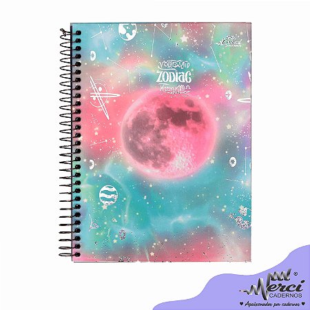 Caderno Esp. Colegial 1 matéria 80 Fls Zodiac Merci Capa 03